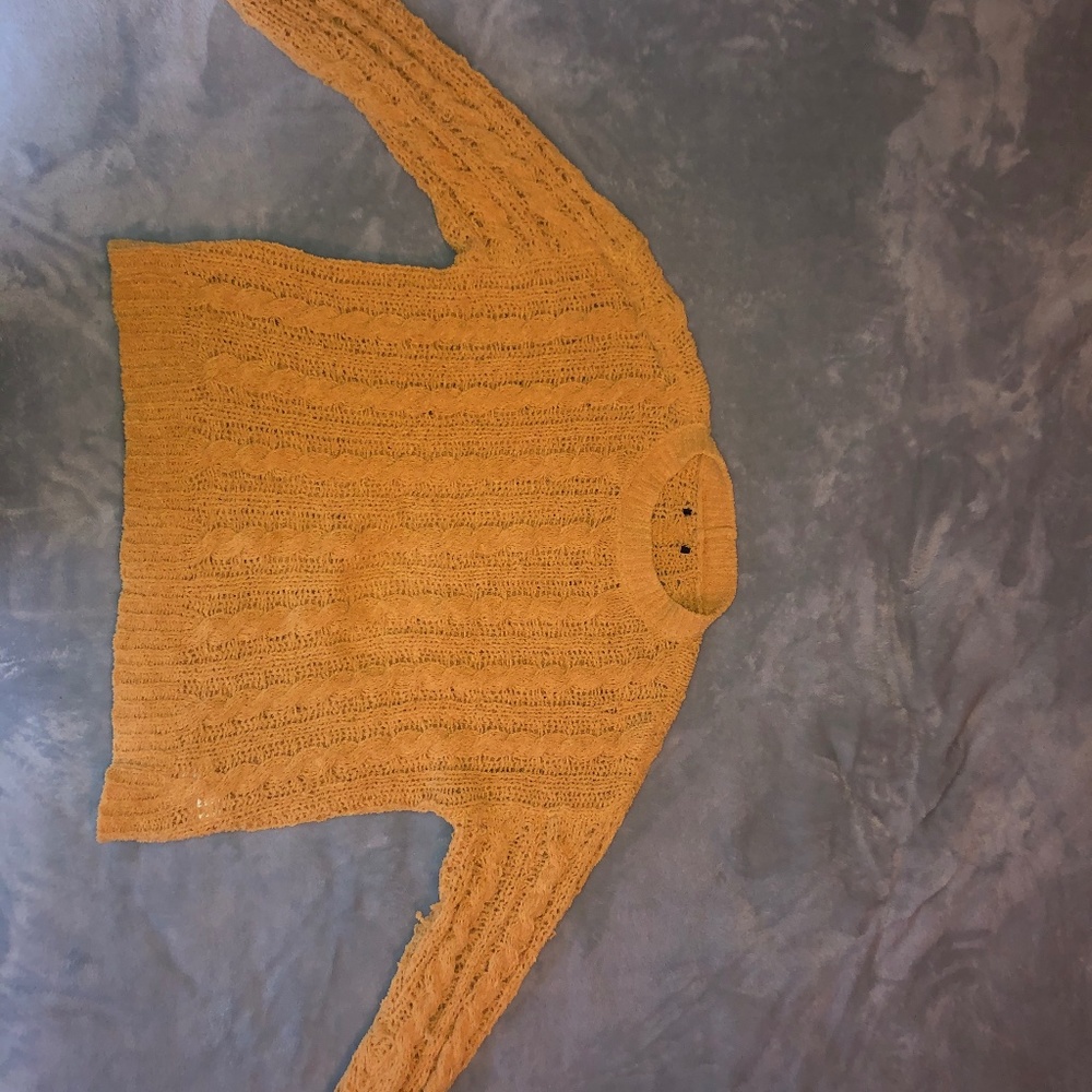 American Eagle Yellow Knit Sweater